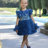 Cobalt Bloom Dress