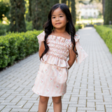 The Blush Victorian Floral Skirt & Top