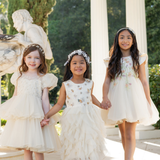 The Ivory Bloom Cascade Dress