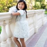 Misty Blue Mousse Dress