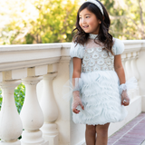 Misty Blue Mousse Dress