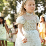 Misty Blue Mousse Dress
