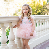Pink Garden Puff Dress