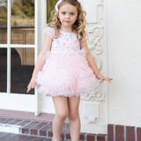 Pink Garden Puff Dress