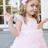 Pink Garden Puff Dress