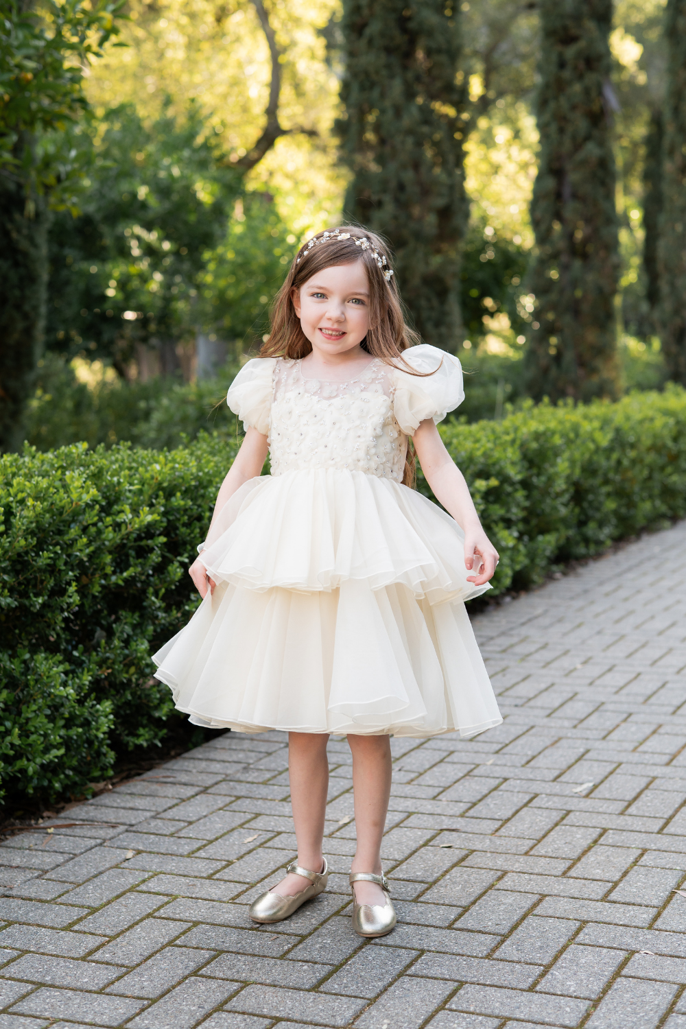 The Ivory Petal Flower Girl Dress