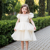 The Ivory Petal Flower Girl Dress
