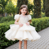 The Ivory Petal Flower Girl Dress