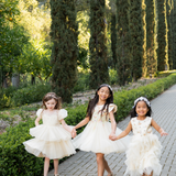The Ivory Bloom Cascade Dress