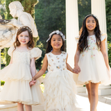 The Ivory Petal Flower Girl Dress