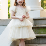 The Ivory Petal Flower Girl Dress
