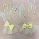 Buttercup Tulle Heirloom Gloves