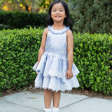 The Dusty Blue Carousel Layered Dress