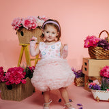 Pink Garden Puff Dress