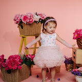 Pink Garden Puff Dress