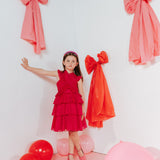 Rosette Ruffle Dress