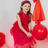 Rosette Ruffle Dress