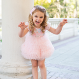 Pink Garden Puff Dress