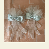 The Pearl Tulle Heirloom Gloves